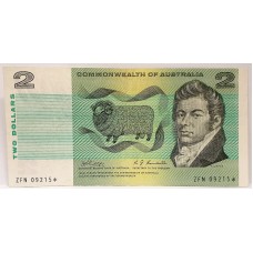 AUSTRALIA 1968 . TWO 2 DOLLAR BANKNOTE . PHILLIPS/RANDALL . STAR NOTE